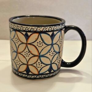 Signed Art Pottery Mug by Javier Servin Mexico.